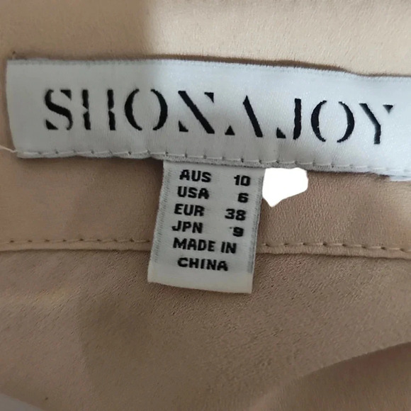 Shona Joy Soiree Bias Cowl Maxi Dress Rose Gold Size 6 - Picture 7 of 11